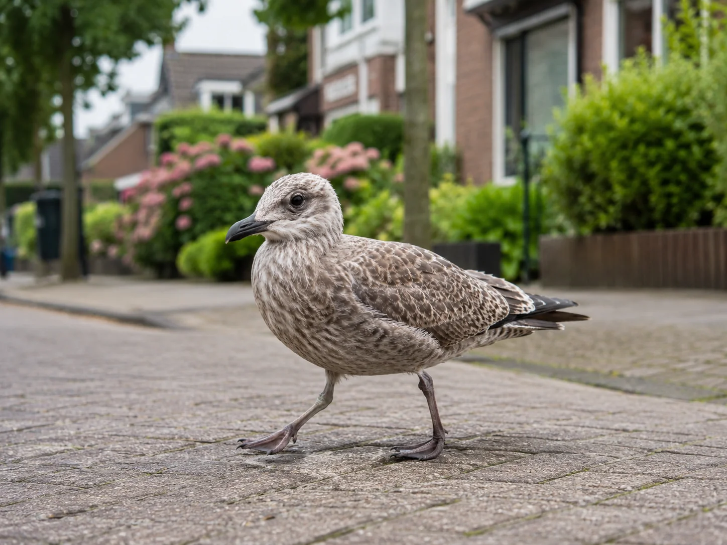 Jonge meeuw gevonden in Delft